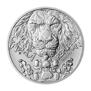 AgaKulche Czech Lion  2023 1 Ons Gümüş Sikke Coin