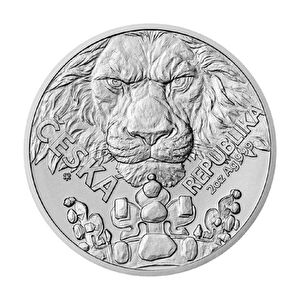 AgaKulche Czech Lion  2023 2 Ons Gümüş Sikke Coin