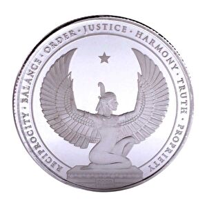 AgaKulche Egyptian God 2022 1 Ons Gümüş Sikke Coin