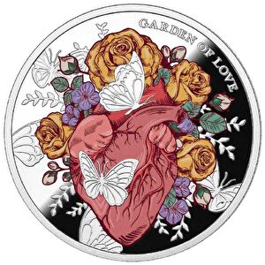 AgaKulche Garden of Love 500 CFA Gümüş Sikke Coin