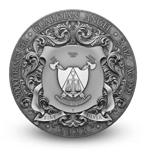 AgaKulche Guardian Angel 2 Ounce 62.20 Gram Silver Coin