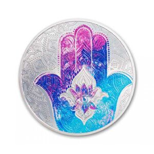 AgaKulche Hand Of Hamsa 2021 1 Ons Gümüş Sikke Coin