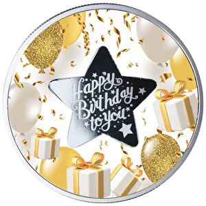 AgaKulche Happy Birthday 500 CFA Gümüş Sikke Coin