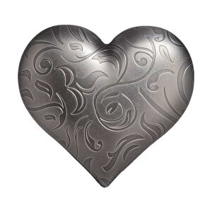AgaKulche Heart Shape 2018 1 Ons Gümüş Sikke Coin