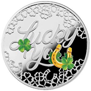 AgaKulche Lucky You 500 CFA One Dolar Gümüş Sikke Coin