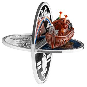 AgaKulche Noah's Ark Case 2 Ons Gümüş Sikke Coin