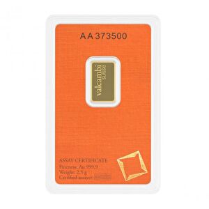 AgaKulche Valcambi 2.5 gr Orange 999.9 24 Ayar Külçe Altın