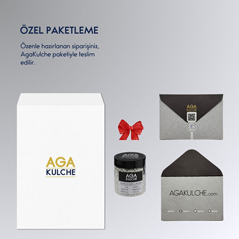 AgaKulche 1000 gr Granulated Silver with 30 Days Delivery