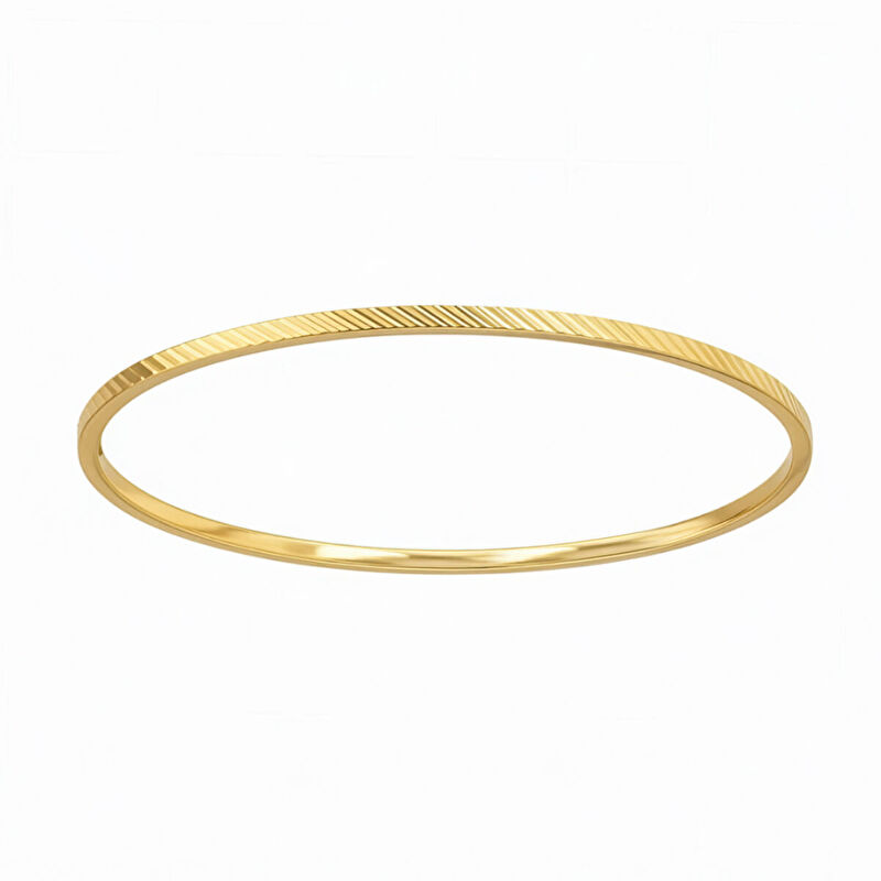 AgaKulche 14 Carat 5 Gram Engraved Ajda Gold Bracelet