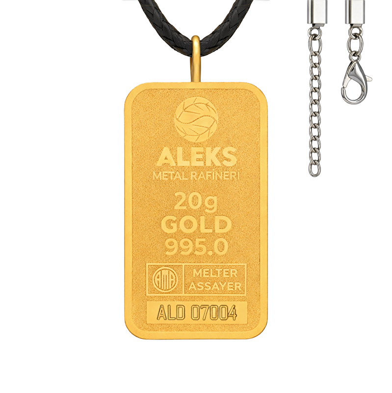 AgaKulche 20 gr 24 Carat Black Thread AMR Gold Necklace