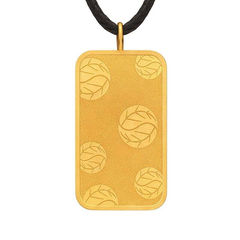 AgaKulche 20 gr 24 Carat Black Thread AMR Gold Necklace