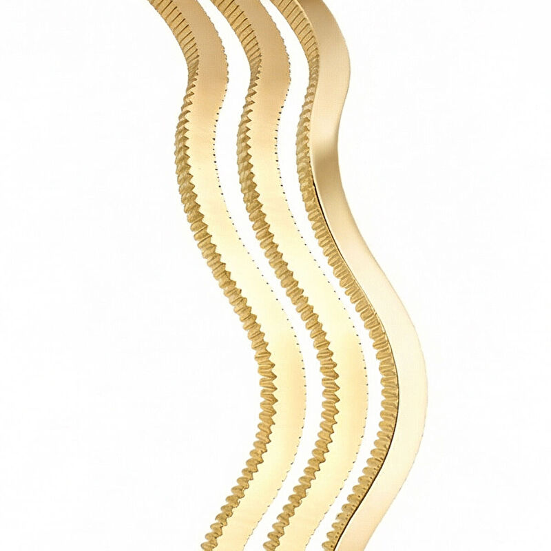 AgaKulche 30 gr 22 Carat Triple Ajda Zik Zak Gold Bracelet