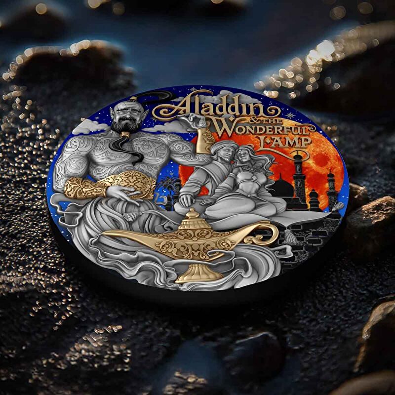 AgaKulche Alaaddin'in Sihirli Lambası Gümüş Sikke Coin