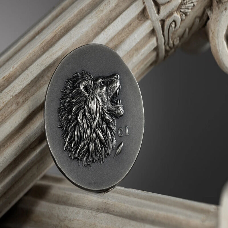 AgaKulche Lion Silver Coin