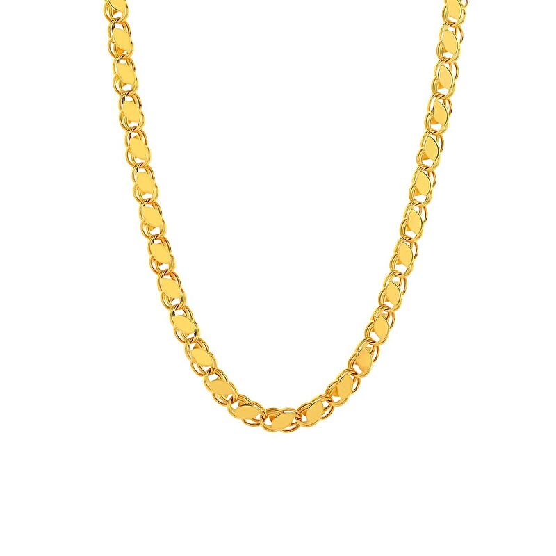 AgaKulche Mirrored 4.2 mm Gold Chain