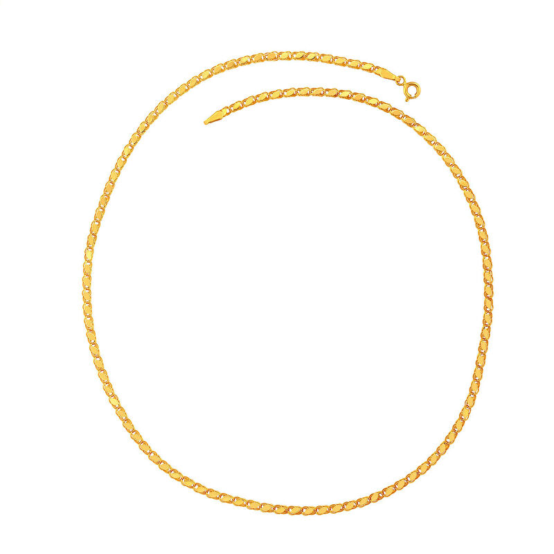 AgaKulche Mirrored 4.2 mm Gold Chain