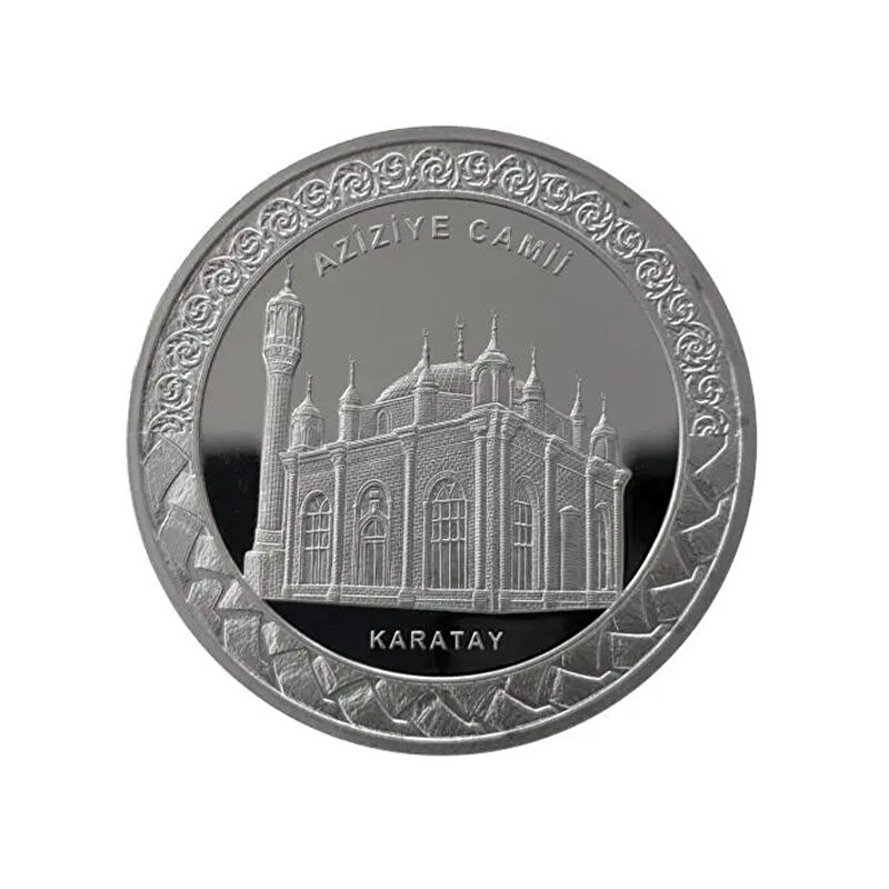 AgaKulche Aziziye Mosque Silver Coin