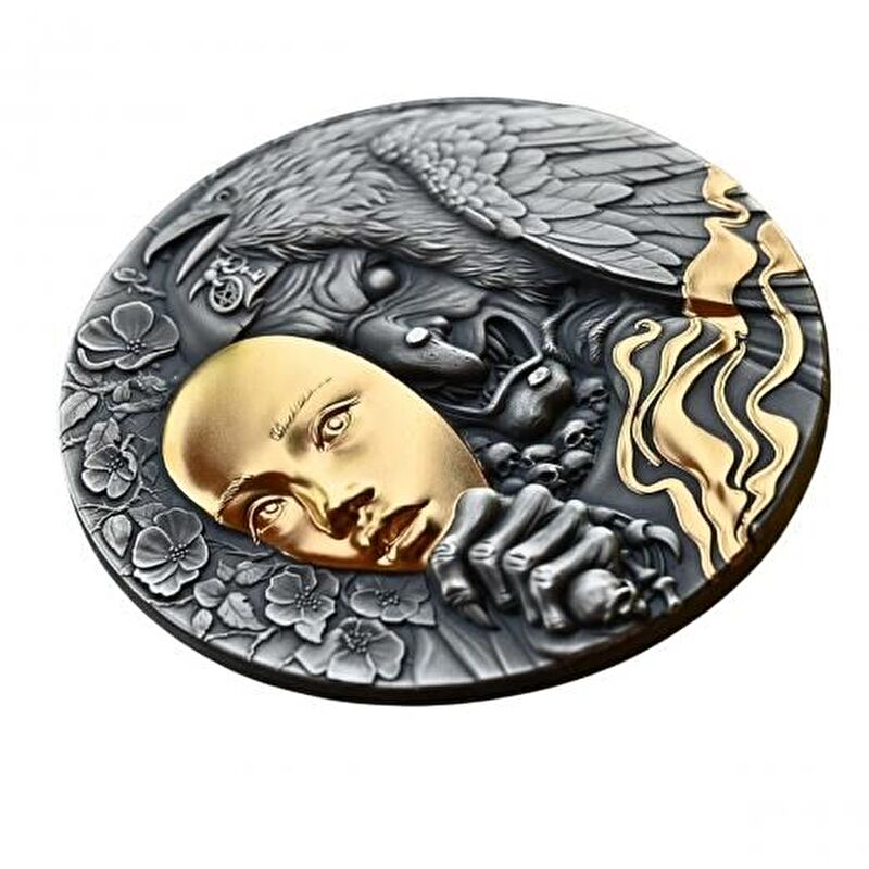 AgaKulche Maskenin Ardındaki Cadı Gümüş Sikke Coin