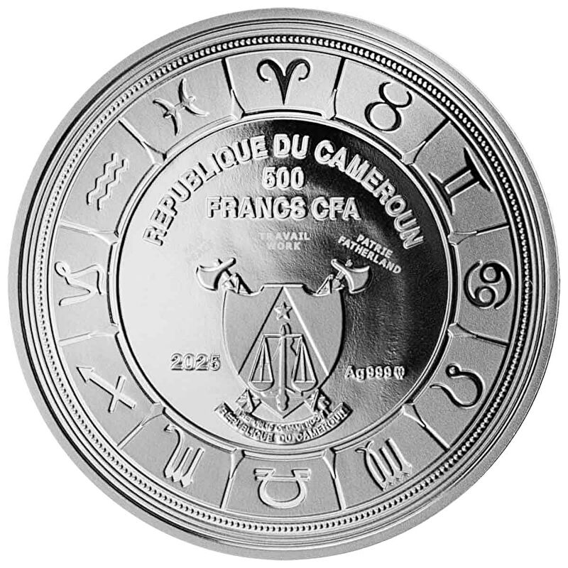 AgaKulche Taurus Zodiac Silver Coin Necklace