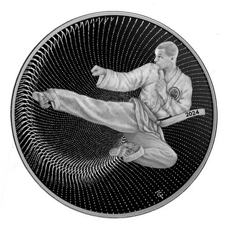AgaKulche Martial Arts Silver Coin