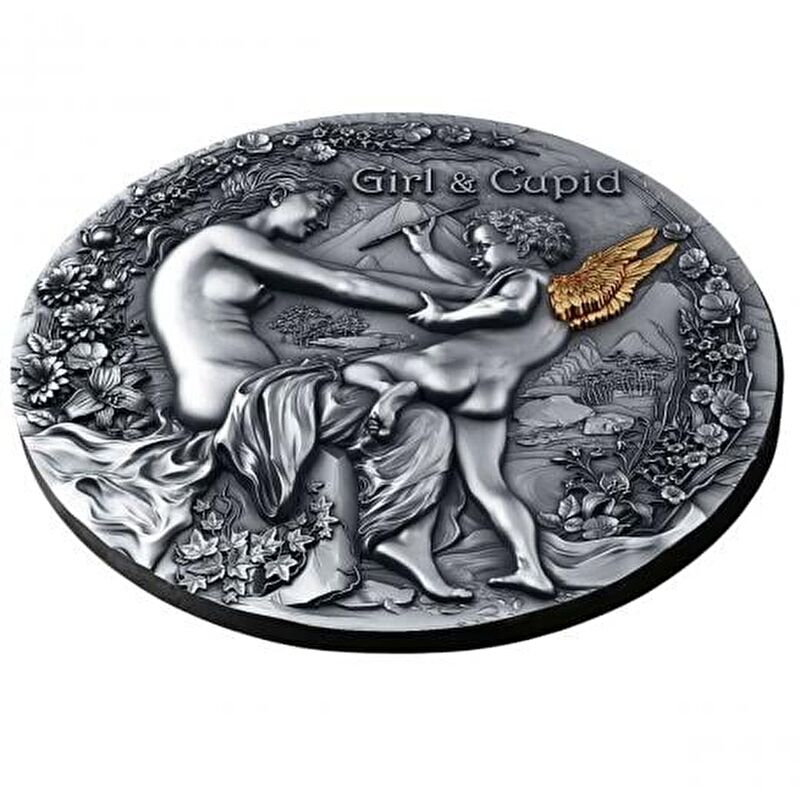 AgaKulche Girl Cupid Silver Coin