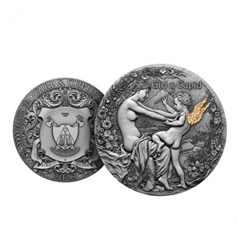AgaKulche Girl Cupid Silver Coin