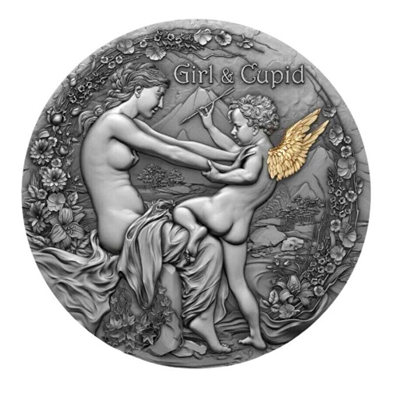 AgaKulche Girl Cupid Silver Coin