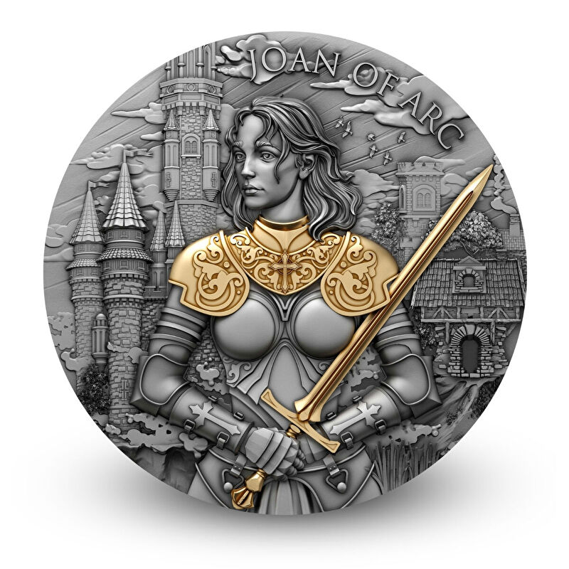 AgaKulche Joan of Arc Gold Plated NGC Certified Silver Coin