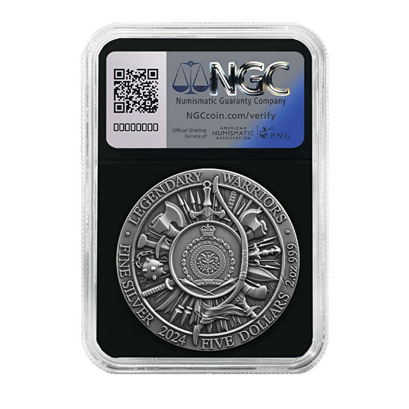AgaKulche Julius Caesar Gold Plated NGC Certified Silver Coin