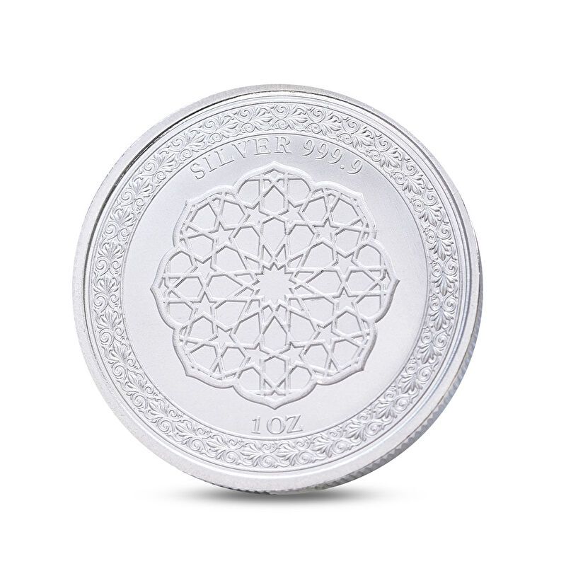 AgaKulche Kaplan Fig&uuml;rl&uuml; G&uuml;m&uuml;ş Sikke Coin