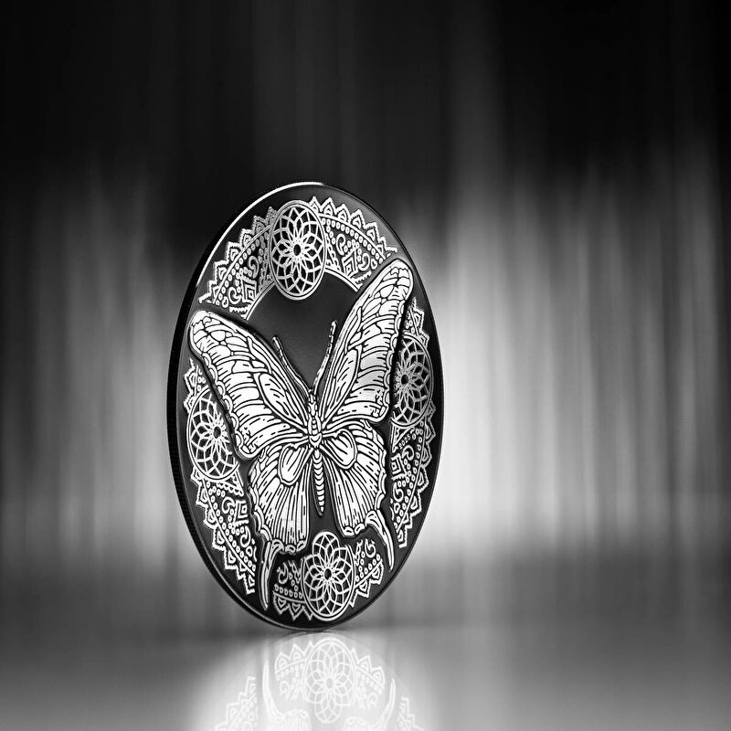 AgaKulche Butterfly Silver Coin
