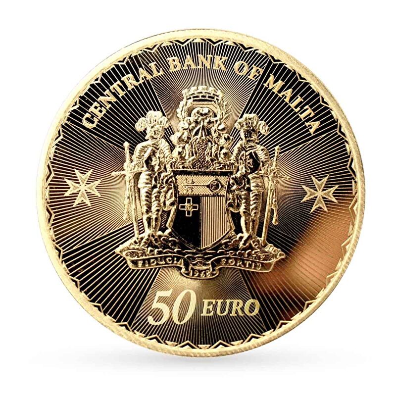 AgaKulche Malta Ha&ccedil;ı 1/2 Ons Altın Sikke Coin