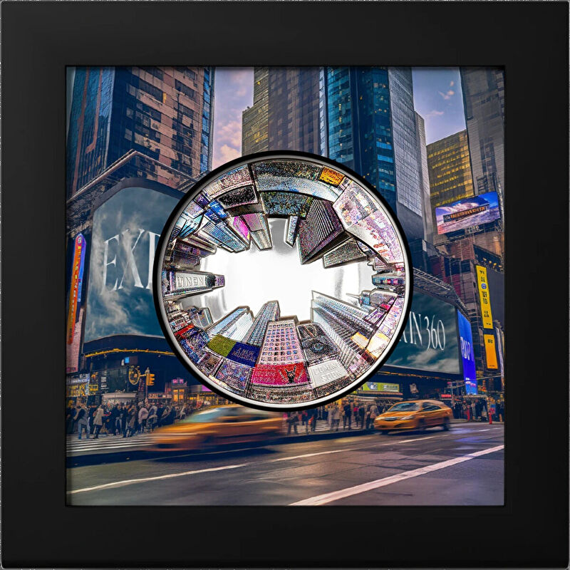 AgaKulche New York 360 Görünümü Gümüş Sikke Coin
