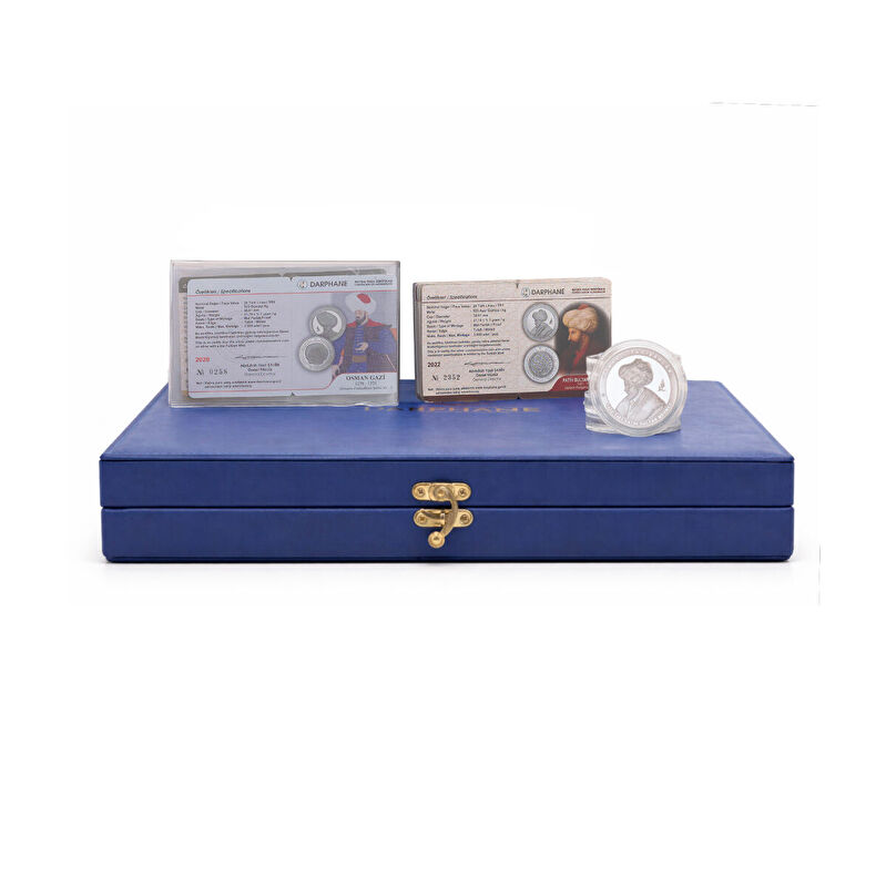 AgaKulche Osmanlı Padişahları 24 Adet G&uuml;m&uuml;ş Sikke Coin Set