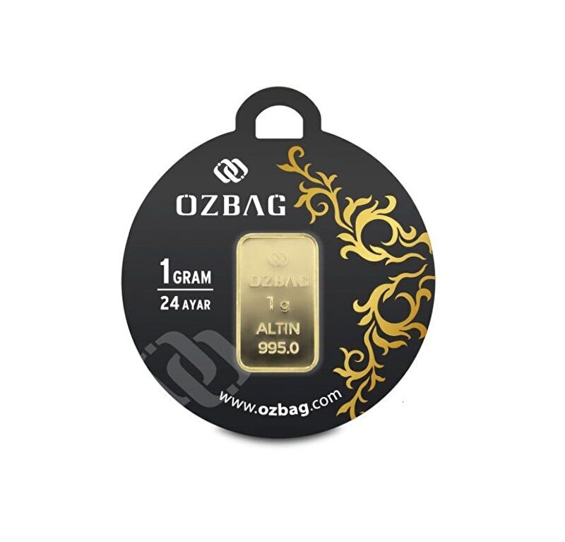 AgaKulche 24 Ayar 1 gr 995 &Ouml;zbağ K&uuml;l&ccedil;e Altın