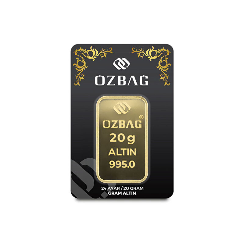 AgaKulche 24 Ayar 20 gr 995 &Ouml;zbağ K&uuml;l&ccedil;e Altın