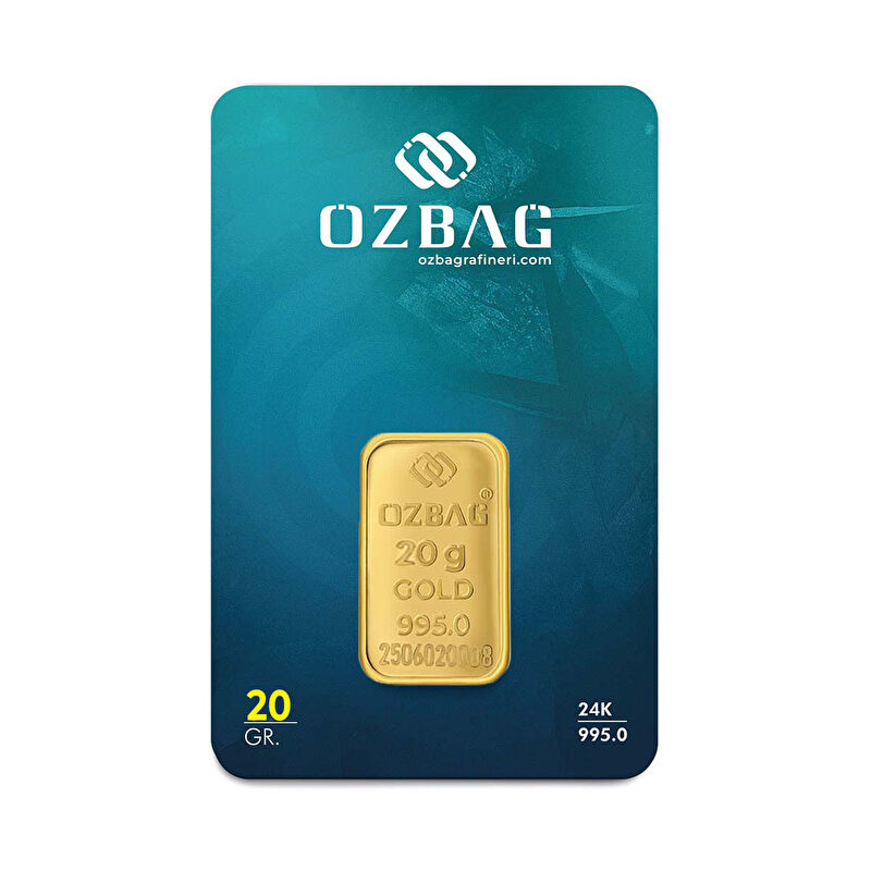 AgaKulche 24 Ayar 20 gr 995 &Ouml;zbağ K&uuml;l&ccedil;e Altın