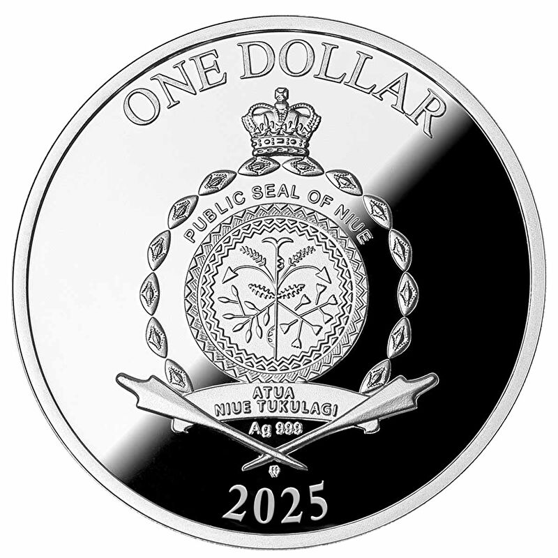 AgaKulche Renkli Yılan Gümüş Sikke Coin