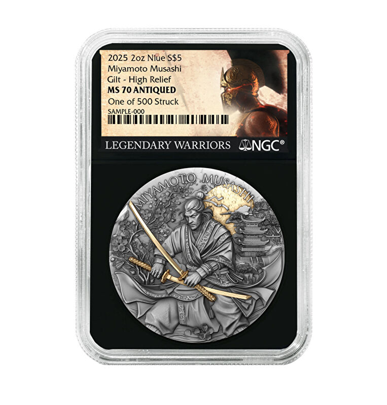AgaKulche Miyamoto Musashi NGC Certified Silver Coin