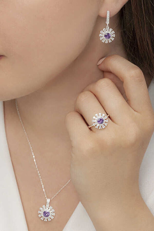 AgaKulche Strained Mitos Silver Jewelry Set S56-KM (925)