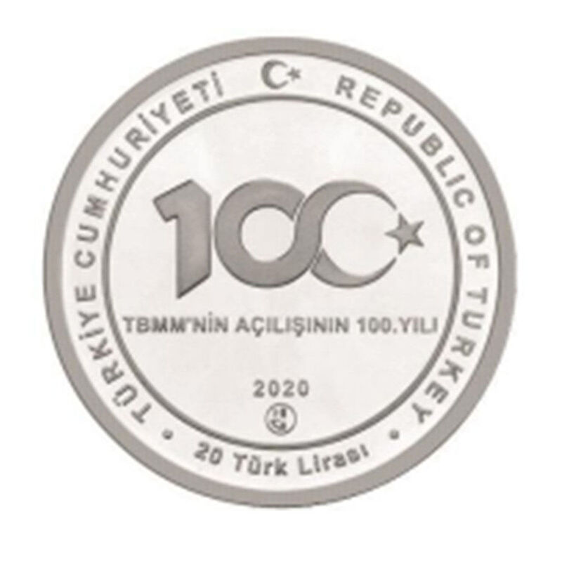 AgaKulche 100th Anniversary of the Opening of the Grand National Assembly of Turkey Silver Coin