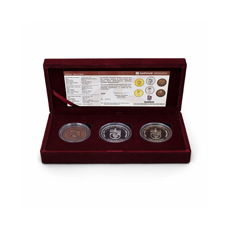 AgaKulche Trabzonspor 7th Championship Silver Coin Set