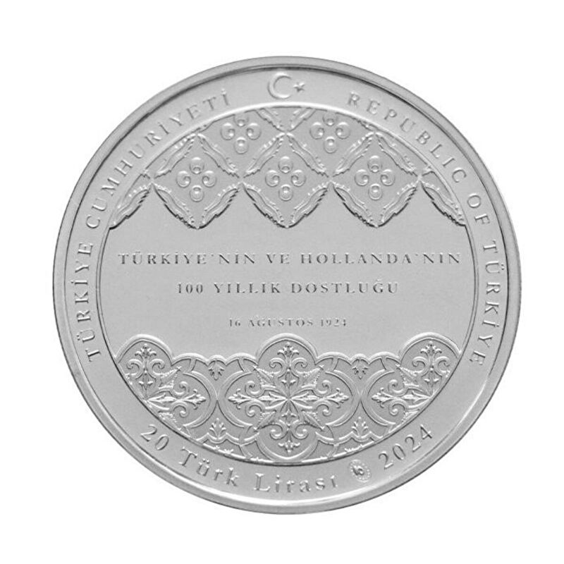 AgaKulche Türkiye - Hollanda Dostluğu Gümüş Sikke Coin