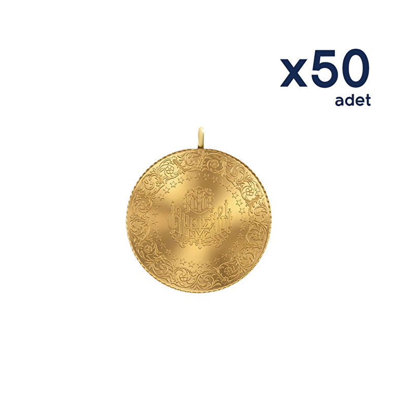 AgaKulche New 50 Pieces of Quarter Gold