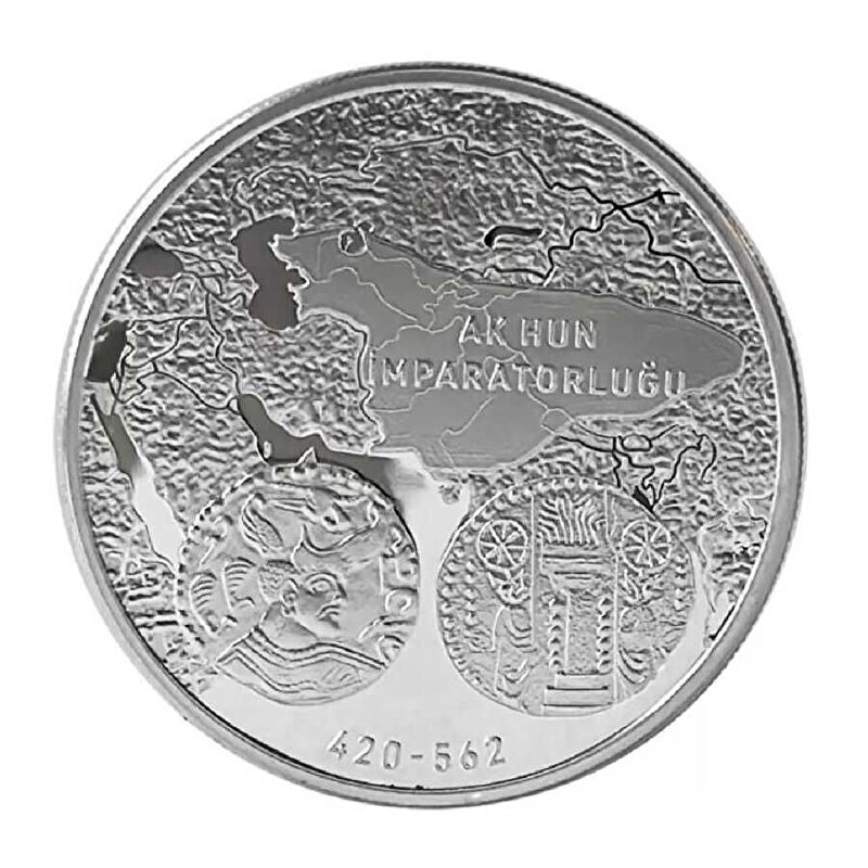 AgaKulche Ak Hun 1 Ons Gümüş Sikke Coin