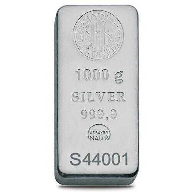 AgaKulche Nadir 1000 gr Külçe Gümüş